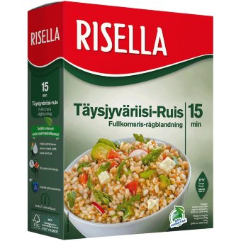 Смесь цельнозернового риса и ржи Risella 800 гр