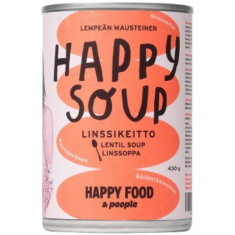 Суп Happy Soup Linssikeitto из чечевицы 430 гр