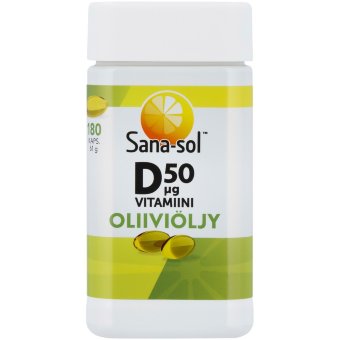 Витамин D3 50 мкг на оливковом масле Sana-sol 180 капсул
