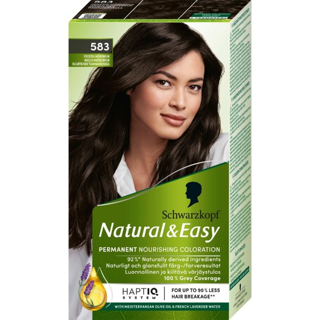 Краска для волос Schwarzkopf Natural & Easy 583 морозный темно-коричневый Краска для волос Schwarzkopf Natural & Easy 583 морозный темно-коричневый