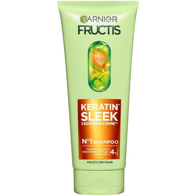 Шампунь Garnier Fructis Keratin Sleek для вьющихся волос 200 мл