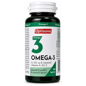 Рыбий жир в капсулах Омега-3 с витаминами Optisana Omega-3 + A, D3, E - 90 капс