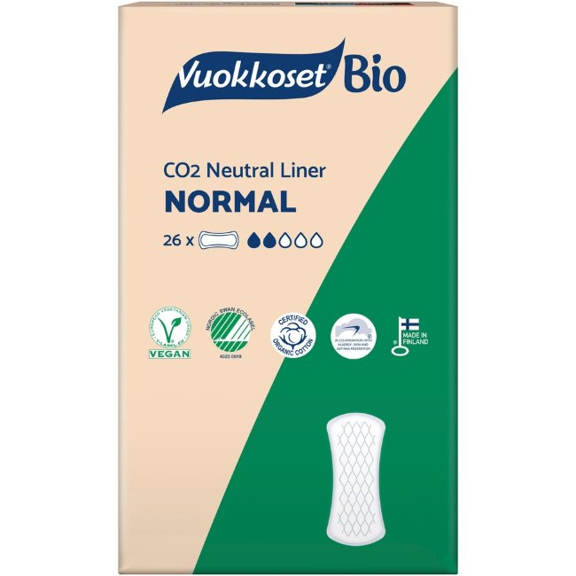 Ежедневные  прокладки Vuorroset Bio Normal 26 шт