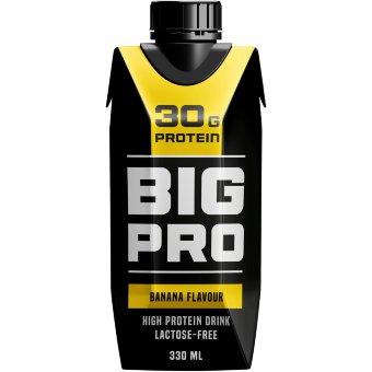 Протеиновый напиток BIG PRO банан 330 мл UHT без лактозы