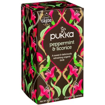 Чай органический с мятой и солодкой 20 шт Pukka Herbs 30 г