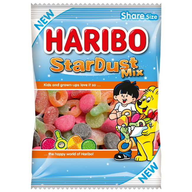 Мармеладные конфеты с лакрицей и фруктовым соком Haribo StarDust Mix 270 гр