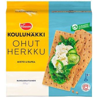 Хлебцы Vaasan Koulunäkki Ohut herkku классико 225 гр