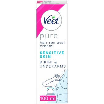 Крем для удаления волос Veet для бикини и подмышек для чувствительной кожи 100 мл Крем для удаления волос Veet для бикини и подмышек для чувствительной кожи 100 мл
