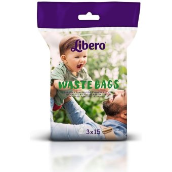 Мусорные пакеты LIBERO 45 шт для использованных подгузников