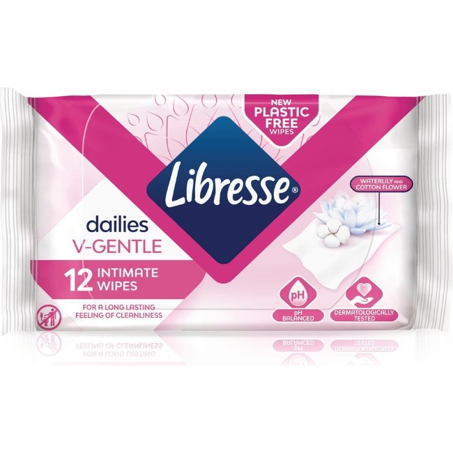 Влажные салфетки для интимной гигиены Libresse 12 шт/уп