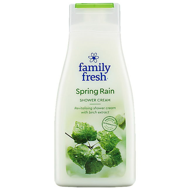 Тонизирующий крем-гель для душа Family Fresh с экстрактом берёзы Spring Rain 500 мл