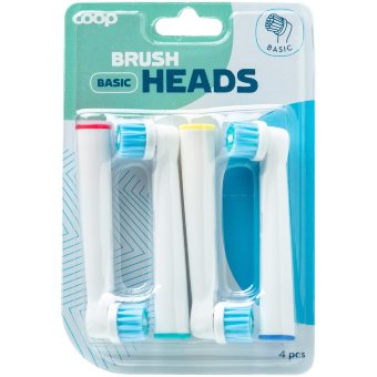 Насадки для электрической зубной щетки Coop 4 шт Насадки для электрической зубной щетки Coop 4 шт