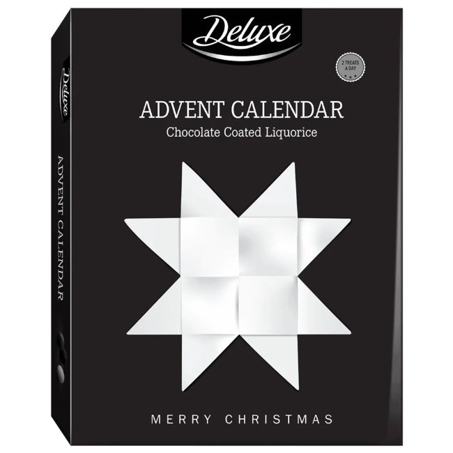 Большой рождественский календарь с лакрицей Deluxe 260 гр Большой рождественский календарь с лакрицей Deluxe 260 гр