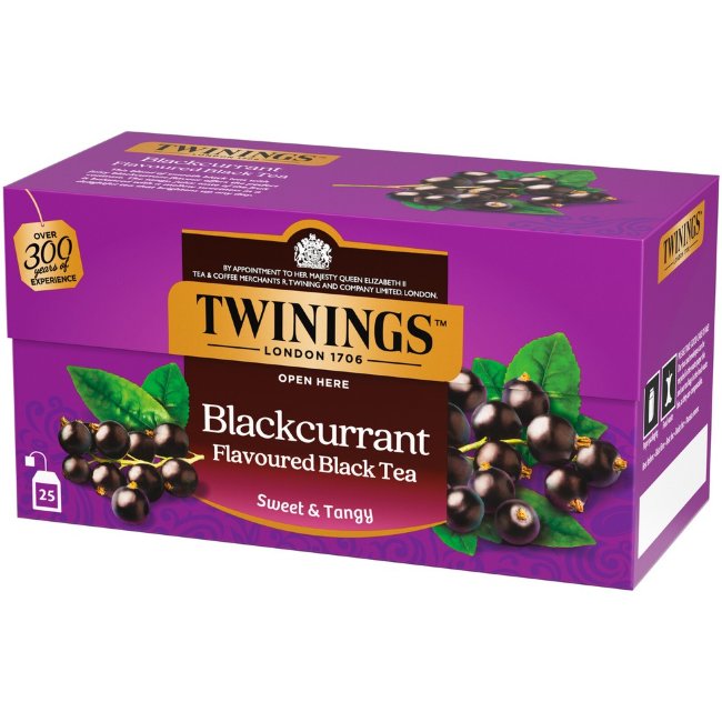 Чай Twinings черная смородина 25пак x2гр mustaherukka