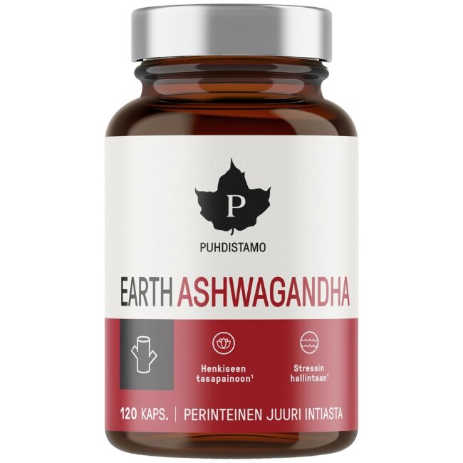 Капсулы Puhdistamo Earth Ashwagandha 120 шт Капсулы Puhdistamo Earth Ashwagandha 120 шт
