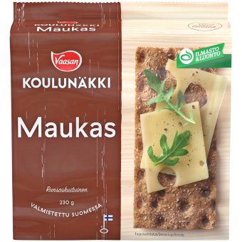 Цельнозерновые ржаные хлебцы VAASAN KOULUNÄKKI вкусные 230 гр