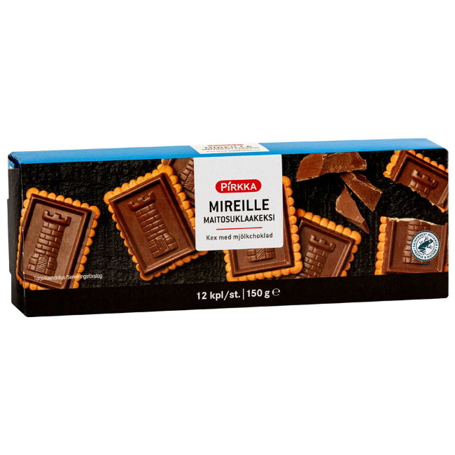 Печенье с молочным шоколадом Pirkka Mireille 150 гр