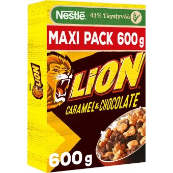 Зерновые хлопья с шоколадным и ирисковым вкусом Nestlé Lion 600 гр