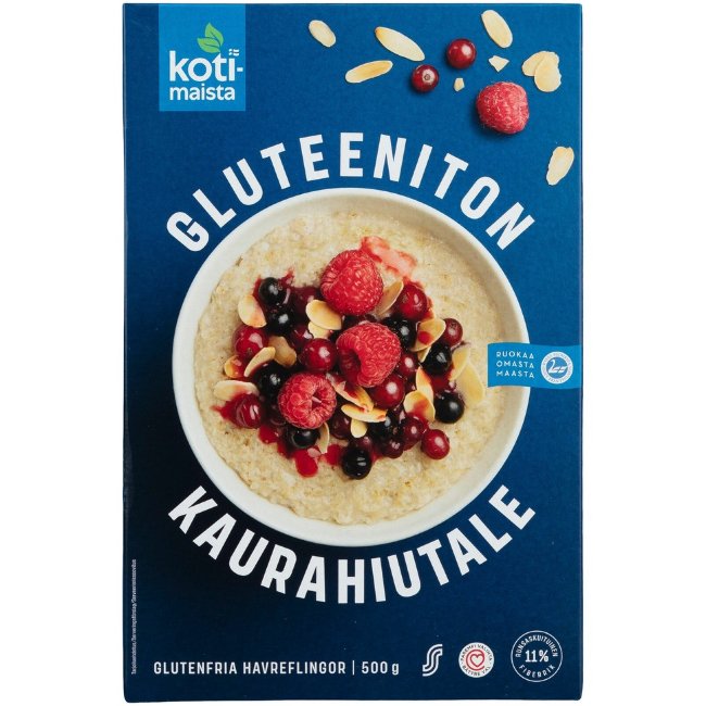 Домашняя овсяная каша Kotimaista Kaurahiutale (без глютена) 500 гр