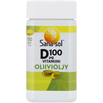 Витамин D3 100 мкг на оливковом масле Sana-sol 150 капсул