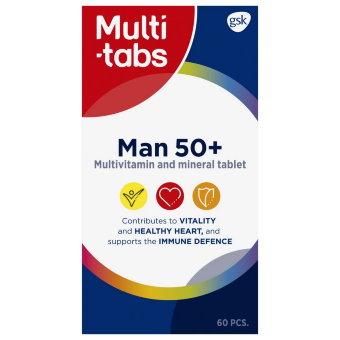 Мультивитаминный-минеральный комплекс для мужчин Man 50+ 60 табл Multi-Tabs