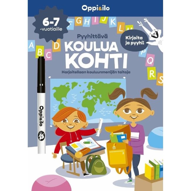 Раскраска-развивашка Laitila для школьников 6-7 лет — тренируем навыки, необходимые для школы