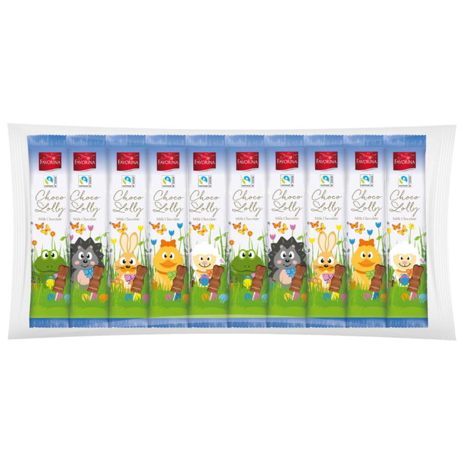 Леденцы с молочным шоколадом Favorina 10х15 гр Леденцы с молочным шоколадом Favorina 10х15 гр