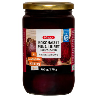 Свекла со специями Pirkka целая 700/470 гр