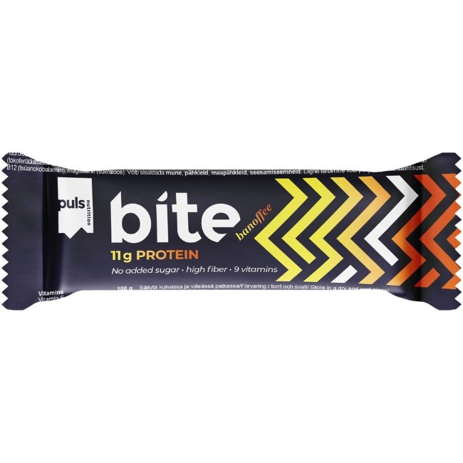 Протеиновый батончик PULS Bite низкосахарный Banoffee 35 гр