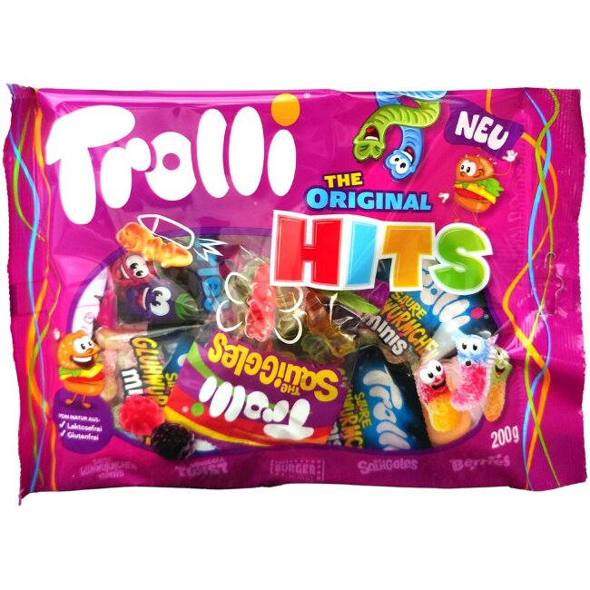 Жевательные конфеты Trolli Original Hits 200 гр
