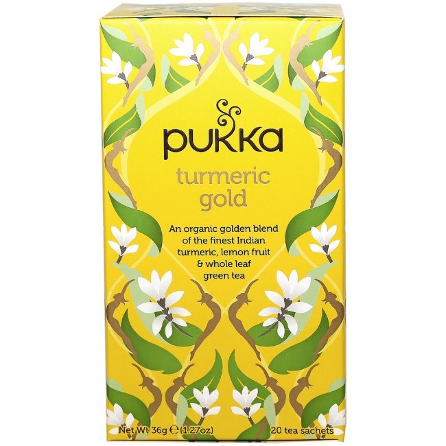 Зеленый чай Золотая куркума 20 шт Pukka Turmeric 36 гр