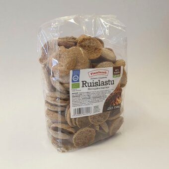 Хлебные чипсы FinnSnack 100% из цельнозерновой ржи Natural Luomu 250 гр