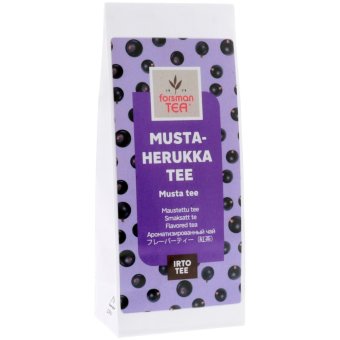 Чёрный листовой чай Forsman Mustaherukkatee черная смородина 60 гр