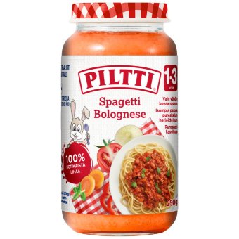 Piltti Taapero спагетти болоньезе, 1-3 года 250 гр