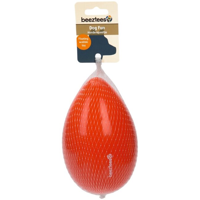 Игрушка для собак Beeztees Funny Egg 17,5 см оранжевого цвета