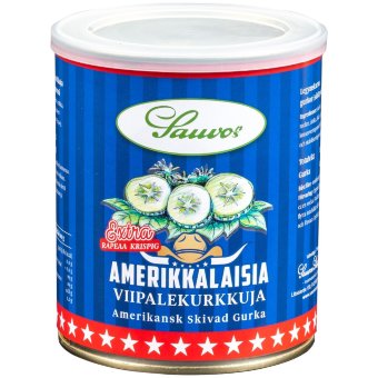 Американские маринованные огурцы Sauvon 850/460 гр в сладком маринаде