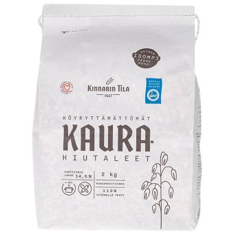 Овсяные хлопья без пропаривания Kinnarin Tila 2 кг Овсяные хлопья без пропаривания Kinnarin Tila 2 кг