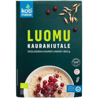 Органические овсяные хлопья Kotimaista Kaurahiutale Luomu 600 гр