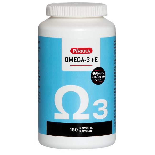 Рыбий жир Pirkka Omega-3 с витамином Е 150 кап