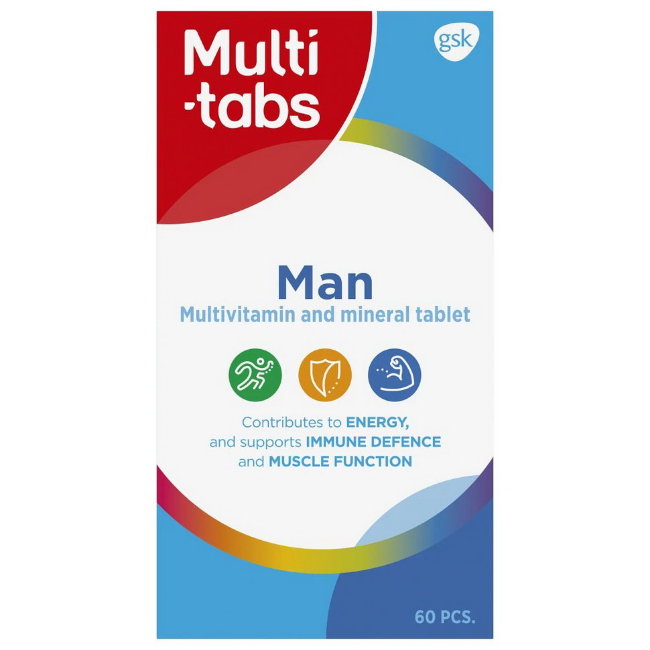 Мультивитаминный-минеральный комплекс для мужчин Man Multi-Tabs 60 табл
