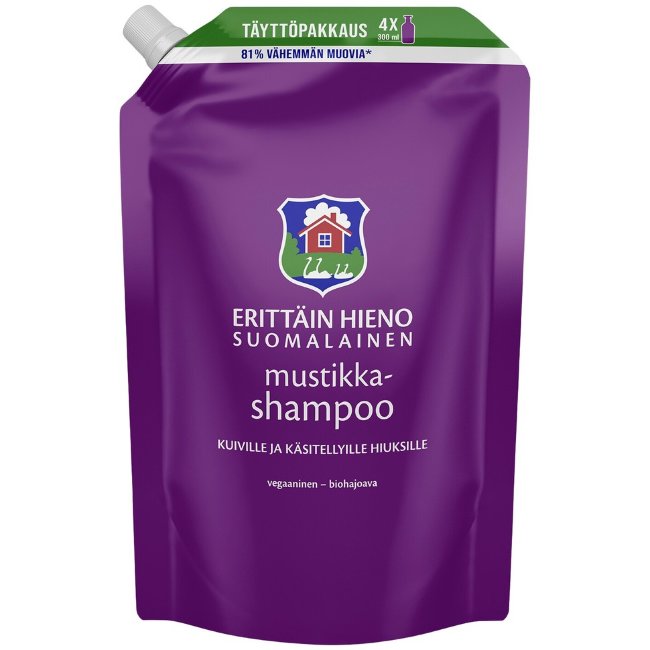 Шампунь с черникой Erittäin Hieno Suomalainen 1,2 л