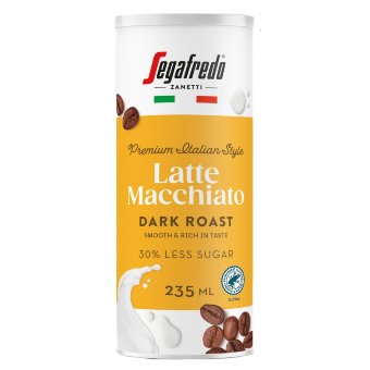 Segafredo Latte Macchiato молочно-кофейный напиток 235 мл RAC с низким содержанием лактозы