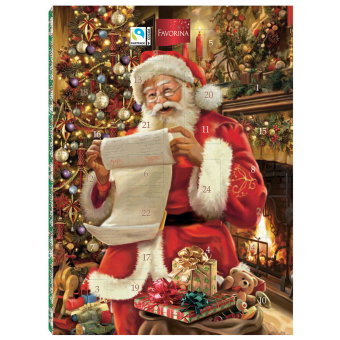 Новогодний календарь Favorina "Поздравление от Санта Клауса" 75 гр