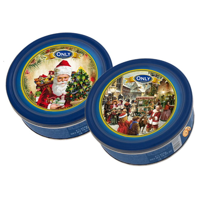 Рождественское сахарное печенье Only Butter Cookies 454 гр