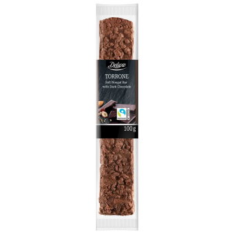 Батончик с нугой и тёмным шоколадом Deluxe 100 гр