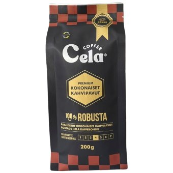 Кофе зерновой Cela Robusta 200 гр