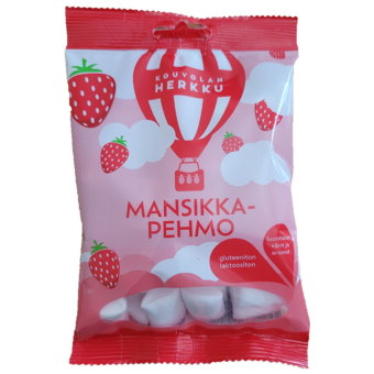 Воздушный зефир Kouvolan Herkku со вкусом клубники 80 гр