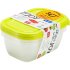 Контейнеры для хранения Rotho Sunshine 3 шт 1,0 л зеленые