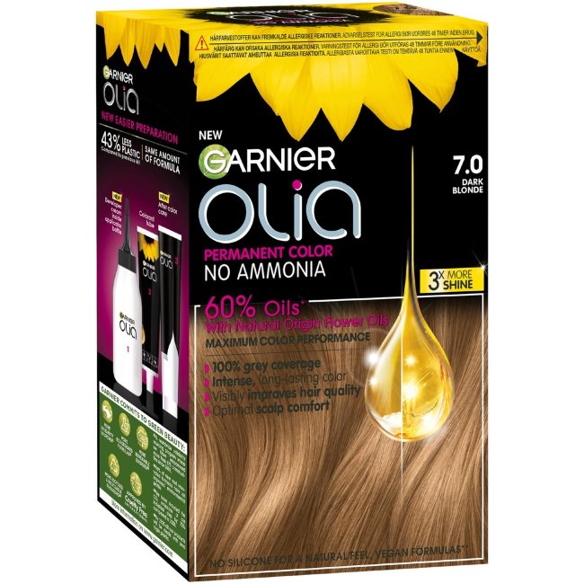 Крем-краска для волос Garnier Olia 7.0 темно-русый 174 мл Крем-краска для волос Garnier Olia 7.0 темно-русый 174 мл