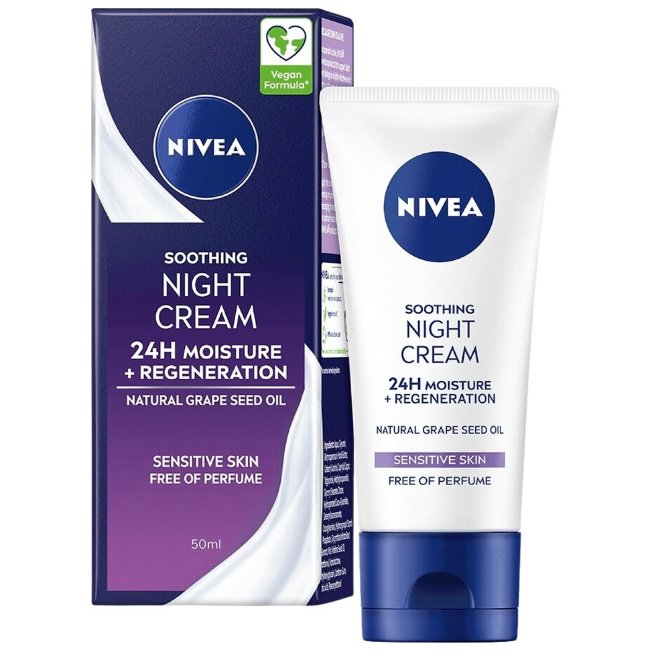 Ночной крем для чувствительной кожи лица NIVEA 50 мл